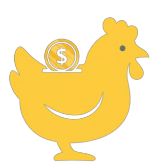 icone de uma galinha cofrinho de moedas